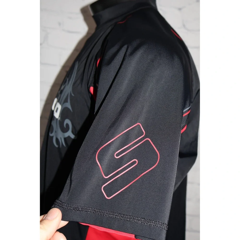 Sea-Doo Rash Guard Womens Mens XXL Black Red Tribal Graphic BRP PWC SPF UV 50+